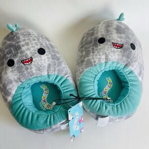 Squishmallows Plush Full Body Step In Slipper Cute‎ Green Dino Dinosaur Size 6-7